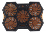 DELTACO GAMING Laptop cooler, 1000-1300 RPM, 5x140mm fans, 2xUSB-A