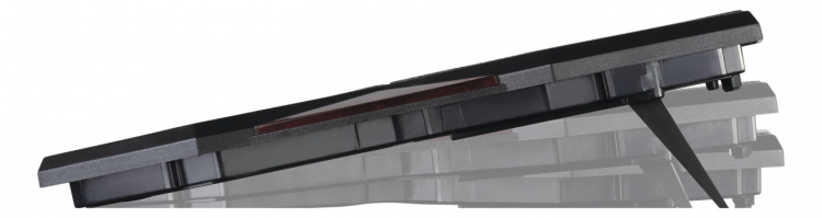 DELTACO GAMING Laptop cooler, 1000-1300 RPM, 5x140mm fans, 2xUSB-A