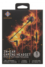 DELTACO GAMING In-ear-headset met afneembare microfoon en oorvleugels