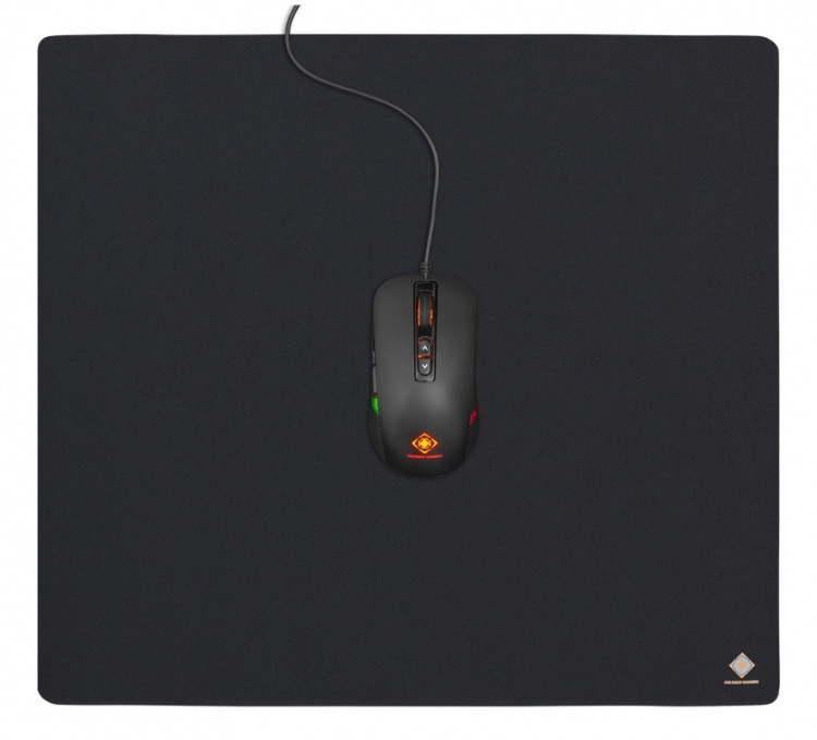 DELTACO GAMING Mousepad XL, 45x40cm, fabric coated, black