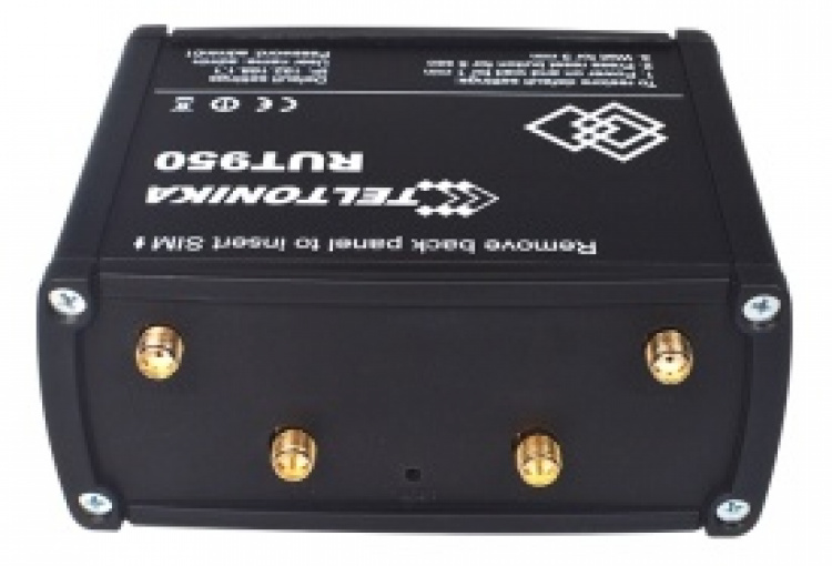 Teltonika RUT950 GSM-3G-4G router, dual sim, 4G up to 150 Mbps, black