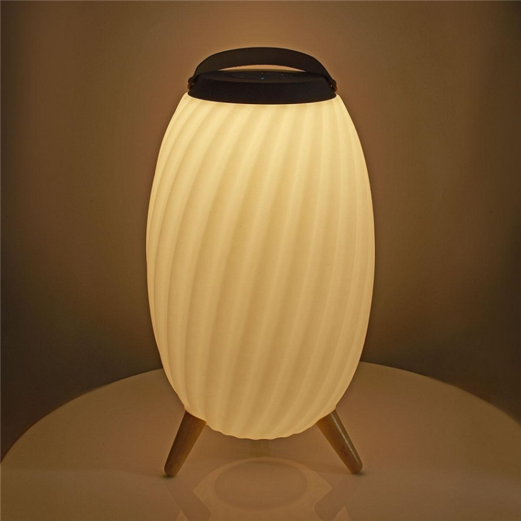 Nedis Bluetooth® Speaker met Sfeerverlichting | 6 uur | Ambiance Design | 90 W | Mono | RGB / Warm Wit | IPX5 | Koppelbaar | Grijs / Wit Nedis Bluetooth® Speaker met Sfeerverlichting | 6 uur | Ambiance Design | 90 W | Mono | RGB / Warm Wit | IPX5 | Koppelbaar | Grijs / Wit