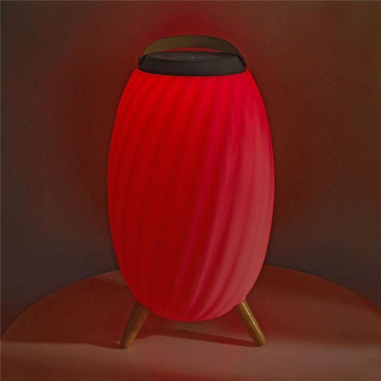 Nedis Bluetooth® Speaker met Sfeerverlichting | 6 uur | Ambiance Design | 90 W | Mono | RGB / Warm Wit | IPX5 | Koppelbaar | Grijs / Wit Nedis Bluetooth® Speaker met Sfeerverlichting | 6 uur | Ambiance Design | 90 W | Mono | RGB / Warm Wit | IPX5 | Koppelbaar | Grijs / Wit