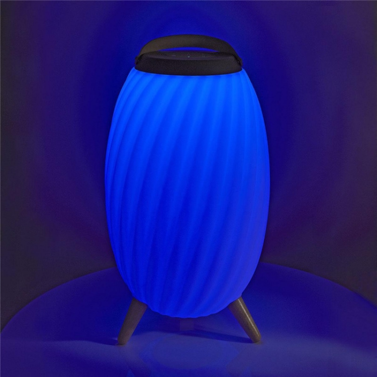 Nedis Bluetooth® Speaker met Sfeerverlichting | 6 uur | Ambiance Design | 90 W | Mono | RGB / Warm Wit | IPX5 | Koppelbaar | Grijs / Wit Nedis Bluetooth® Speaker met Sfeerverlichting | 6 uur | Ambiance Design | 90 W | Mono | RGB / Warm Wit | IPX5 | Koppelbaar | Grijs / Wit