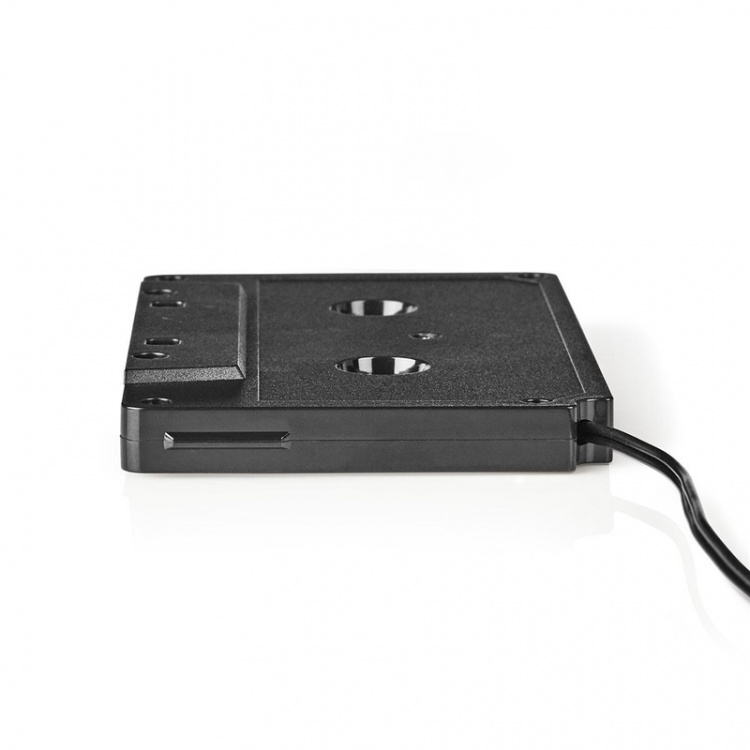 Nedis AUX Cassette-Adapter voor Autoradio | 3,5 mm | Kabellengte: 1.00 m | Zwart