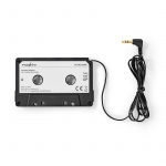Nedis AUX Cassette-Adapter voor Autoradio | 3,5 mm | Kabellengte: 1.00 m | Zwart