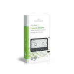 Nedis AUX Cassette-Adapter voor Autoradio | 3,5 mm | Kabellengte: 1.00 m | Zwart