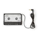 Nedis AUX Cassette-Adapter voor Autoradio | 3,5 mm | Kabellengte: 1.00 m | Zwart