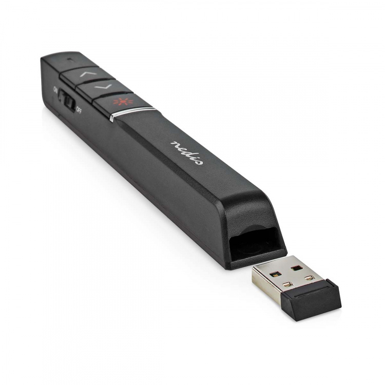 Nedis Presenter | Laserpointerbereik tot: 100 m | Draadloos bereik tot: 30 m | Zwart Nedis Presenter | Laserpointerbereik tot: 100 m | Draadloos bereik tot: 30 m | Zwart