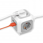 ALEA-Power Stekkerdoos met USB /Stekkerblok (Stekkerdozen 4-voudig, 2x USB Lader en 1,40 m kabel) ALEA-Power Stekkerdoos met USB /Stekkerblok (Stekkerdozen 4-voudig, 2x USB Lader en 1,40 m kabel)