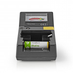 Nedis Batterijtester | 9V - AA - AAA - Button Cell - C - D | Zwart Nedis Batterijtester | 9V - AA - AAA - Button Cell - C - D | Zwart