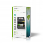 Nedis Batterijtester | 9V - AA - AAA - Button Cell - C - D | Zwart Nedis Batterijtester | 9V - AA - AAA - Button Cell - C - D | Zwart