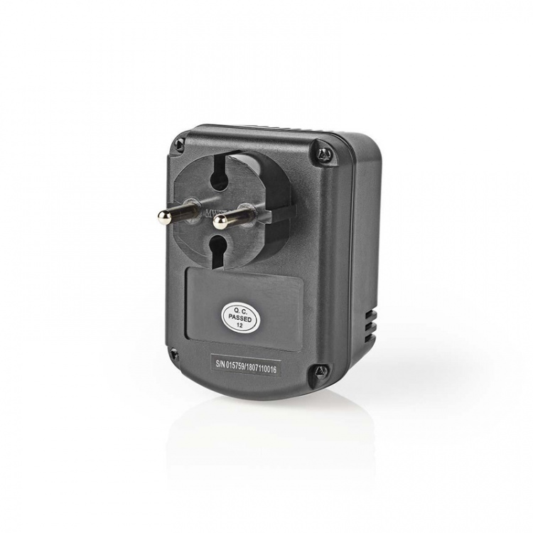 Nedis Power Converter | Netvoeding | 230 V AC 50 Hz | 30 W | Randaarde stekker | Zwart