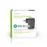 Nedis Power Converter | Netvoeding | 230 V AC 50 Hz | 30 W | Randaarde stekker | Zwart
