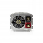 Nedis Omvormer Gemodificeerde Sinusgolf | Ingangsvoltage: 12 V DC | Apparaat stroomoutput: Type F (CEE 7/3) | 230 V AC 50 Hz | 4000 W | Piekvermogen: 8000 W | Screw Terminal | Zilver
