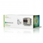 Nedis Omvormer Gemodificeerde Sinusgolf | Ingangsvoltage: 12 V DC | Apparaat stroomoutput: Type F (CEE 7/3) | 230 V AC 50 Hz | 4000 W | Piekvermogen: 8000 W | Screw Terminal | Zilver