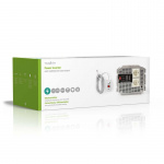 Nedis Omvormer Gemodificeerde Sinusgolf | Ingangsvoltage: 12 V DC | Apparaat stroomoutput: Type F (CEE 7/3) | 230 V AC 50 Hz | 4000 W | Piekvermogen: 8000 W | Screw Terminal | Zilver