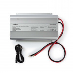Inverter Gemodificeerde Sinusgolf | Ingangsvoltage: 24 V DC | Apparaat stroomoutput: 2 | 230 V AC 50 Hz | 1000 W | Piekvermogen: 2400 W | Type stopcontact: F (CEE 7/3) | Accuklemmen | Zilver