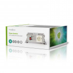 Nedis Inverter Gemodificeerde Sinusgolf | Ingangsvoltage: 24 V DC | Apparaat stroomoutput: Type F (CEE 7/3) | 230 V AC 50 Hz | 600 W | Piekvermogen: 1500 W | Accuklemmen | Zilver