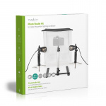 Nedis Fotostudioset | 400 lm | Opvouwbaar | Achtergronden inbegrepen | Inclusief reistas | Zwart Nedis Fotostudioset | 400 lm | Opvouwbaar | Achtergronden inbegrepen | Inclusief reistas | Zwart