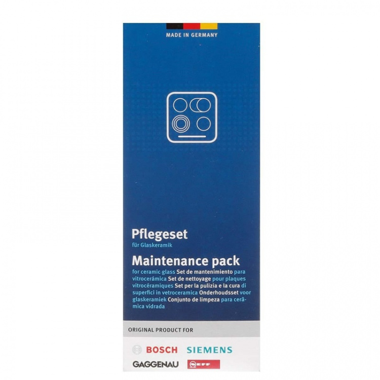 bosch Onderhoudsset voor glaskeramische kookplaten bosch Onderhoudsset voor glaskeramische kookplaten