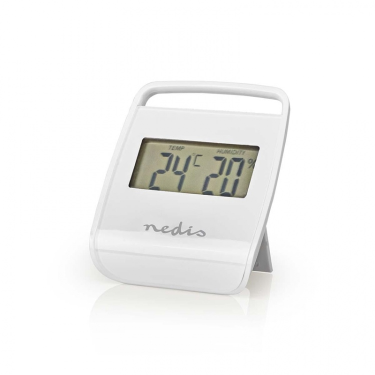 Nedis Digitale thermometer | Binnen | Binnentemperatuur | Luchtvochtigheid binnenshuis | Wit Nedis Digitale thermometer | Binnen | Binnentemperatuur | Luchtvochtigheid binnenshuis | Wit