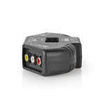 Nedis Composiet Video-Switch | 3 poort(en) | Ingangen audio / video / data: 3x Composite Video (RWY) | Uitgangen audio / video / data: 1x Composite Video (RWY) | 1024x576 | ABS | Zwart