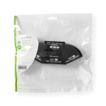 Nedis Composiet Video-Switch | 3 poort(en) | Ingangen audio / video / data: 3x Composite Video (RWY) | Uitgangen audio / video / data: 1x Composite Video (RWY) | 1024x576 | ABS | Zwart