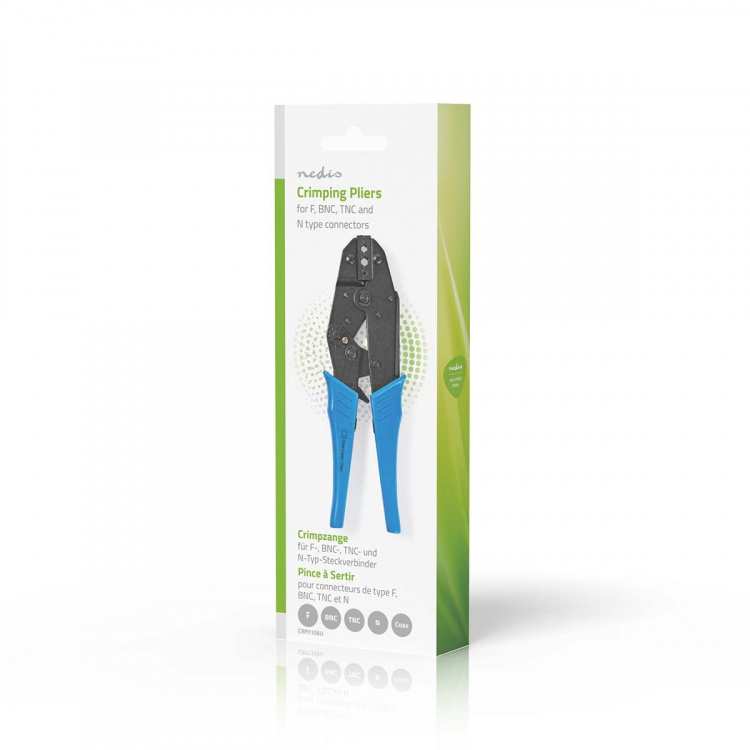 Nedis Krimptang | BNC / F / RG58 / RG59 | Tang | Metaal / PVC | Blauw / Zwart