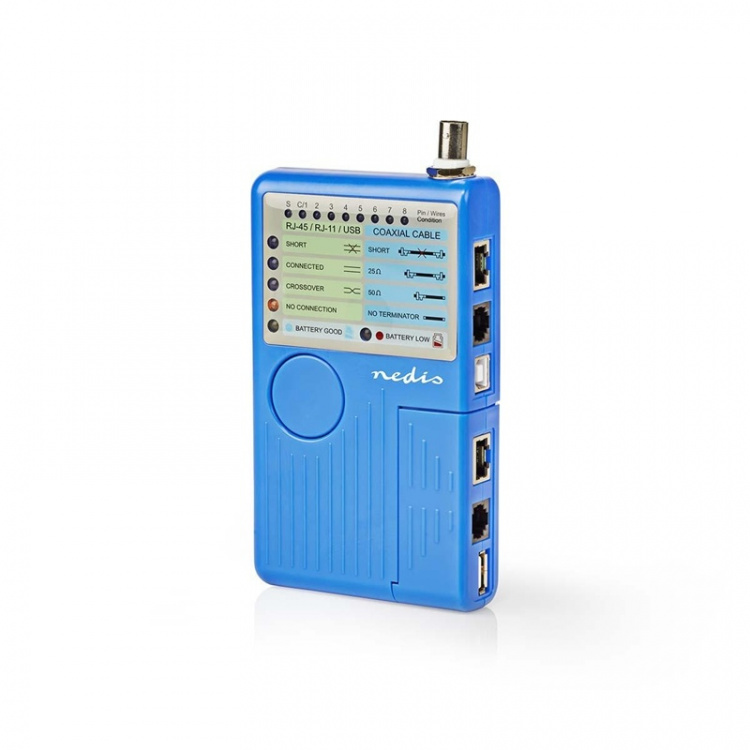 Nedis LAN Meet Instrument | Bedraad | 180 m | LED-indicator | Batterij Gevoed Nedis LAN Meet Instrument | Bedraad | 180 m | LED-indicator | Batterij Gevoed