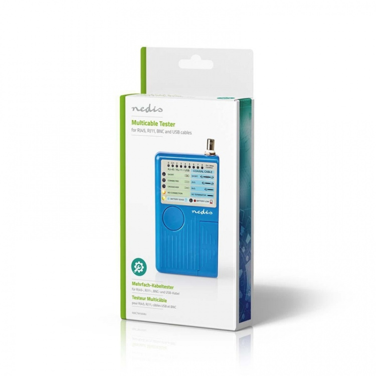 Nedis LAN Meet Instrument | Bedraad | 180 m | LED-indicator | Batterij Gevoed Nedis LAN Meet Instrument | Bedraad | 180 m | LED-indicator | Batterij Gevoed