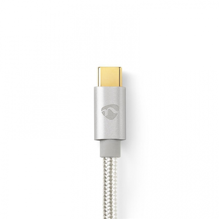 Nedis USB-Kabel | USB 2.0 | USB-C™ Male | USB Micro-B Male | 10 W | 480 Mbps | Verguld | 3.00 m | Rond | Gevlochten / Nylon | Aluminium | Cover Window Box