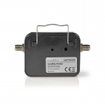 Nedis Signaalsterktemeter voor Satelliet | 950-2400 MHz | Ingangsgevoeligheid: 83 dB | Uitgangsniveau: 102 dBuV | Zwart