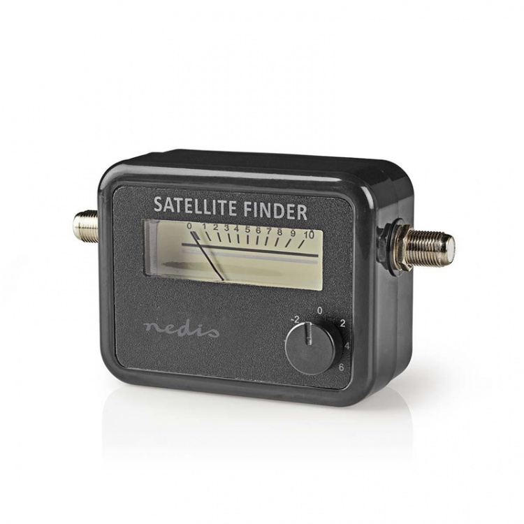 Nedis Signaalsterktemeter voor Satelliet | 950-2400 MHz | Ingangsgevoeligheid: 83 dB | Uitgangsniveau: 102 dBuV | Zwart
