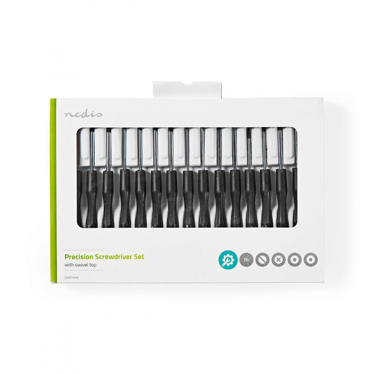Nedis Precisieschroevendraaierset | 3x PH / 4x Flat / 4x Hex / 4x Tx