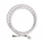 Nedis Nylon Toevoerslang | 1/2\'\' | 3/4\'\' | 10 Bar | 90 °C | 2.50 m | Toepassing: Schotel / Wasmachine | Nylon | Rood / Wit