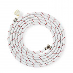 Nedis Nylon Toevoerslang | 1/2\'\' | 3/4\'\' | 10 Bar | 90 °C | 4.00 m | Toepassing: Schotel / Wasmachine | Nylon | Rood / Wit Nedis Nylon Toevoerslang | 1/2\'\' | 3/4\'\' | 10 Bar | 90 °C | 4.00 m | Toepassing: Schotel / Wasmachine | Nylon | Rood / Wit