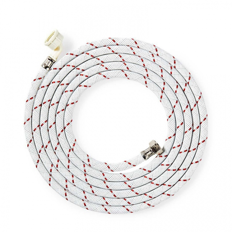 Nedis Nylon Toevoerslang | 1/2\'\' | 3/4\'\' | 10 Bar | 90 °C | 4.00 m | Toepassing: Schotel / Wasmachine | Nylon | Rood / Wit Nedis Nylon Toevoerslang | 1/2\'\' | 3/4\'\' | 10 Bar | 90 °C | 4.00 m | Toepassing: Schotel / Wasmachine | Nylon | Rood / Wit