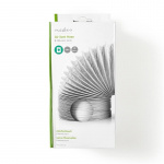 Nedis PVC Luchtafvoerslang | 100 mm | 3.00 m | Geschikt voor: Air Ventilation / Tumble Dryers | Wit