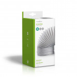 Nedis PVC Luchtafvoerslang | 100 mm | 3.00 m | Geschikt voor: Air Ventilation / Tumble Dryers | Wit