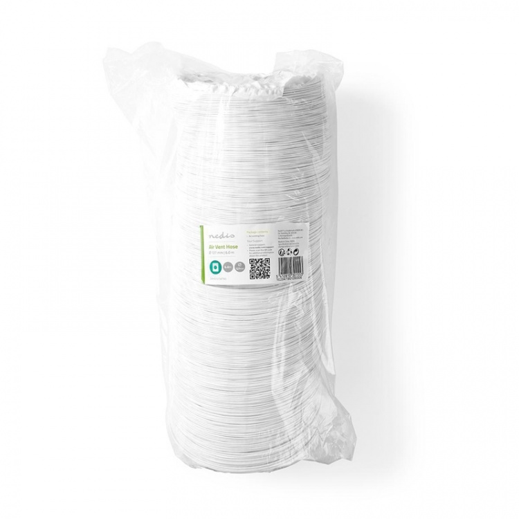 Nedis PVC Luchtafvoerslang | 127 mm | 6.00 m | Geschikt voor: Air Ventilation / Tumble Dryers | Wit Nedis PVC Luchtafvoerslang | 127 mm | 6.00 m | Geschikt voor: Air Ventilation / Tumble Dryers | Wit