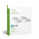 Nedis Trillingsdempers | Geschikt voor: Universeel | 4 Stuks | Wit | Kunststof Nedis Trillingsdempers | Geschikt voor: Universeel | 4 Stuks | Wit | Kunststof