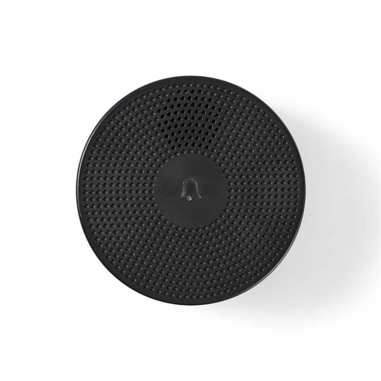 Nedis SmartLife Gong | RF, frequentie 433 MHz | Accessoire voor: WIFICDP10GY / WIFICDP30WT / WIFICDP40CWT | USB Gevoed | 4 geluiden | 5 V DC | Instelbaar volume | Zwart