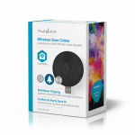 Nedis SmartLife Gong | RF, frequentie 433 MHz | Accessoire voor: WIFICDP10GY / WIFICDP30WT / WIFICDP40CWT | USB Gevoed | 4 geluiden | 5 V DC | Instelbaar volume | Zwart
