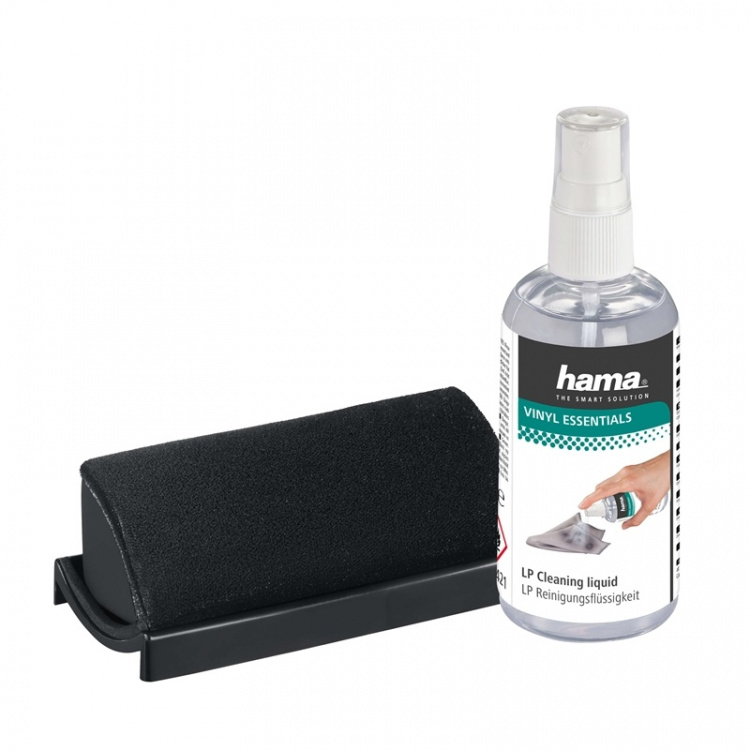HAMA Record Cleaning Kit, brush + 100ml  HAMA Record Cleaning Kit, brush + 100ml