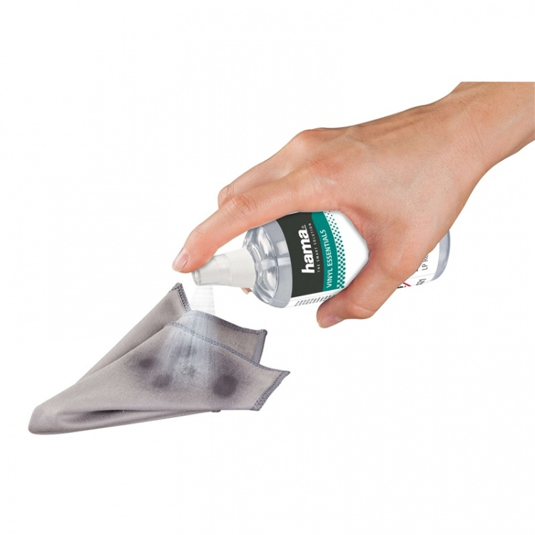 HAMA Record Cleaning Kit, brush + 100ml  HAMA Record Cleaning Kit, brush + 100ml