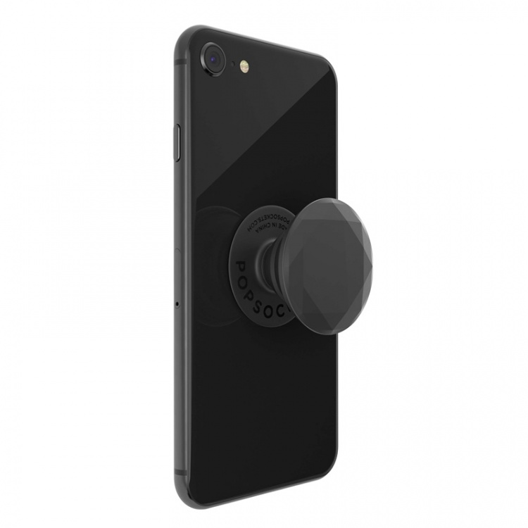 POPSOCKETS Metallic Diamond Black Removable Grip with Standfunction Premium 