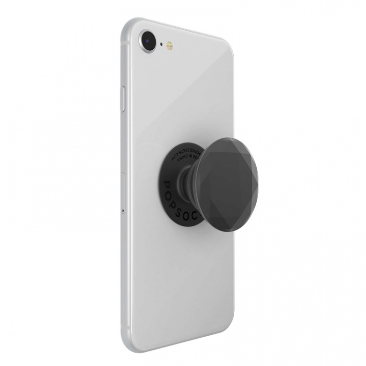 POPSOCKETS Metallic Diamond Black Removable Grip with Standfunction Premium 