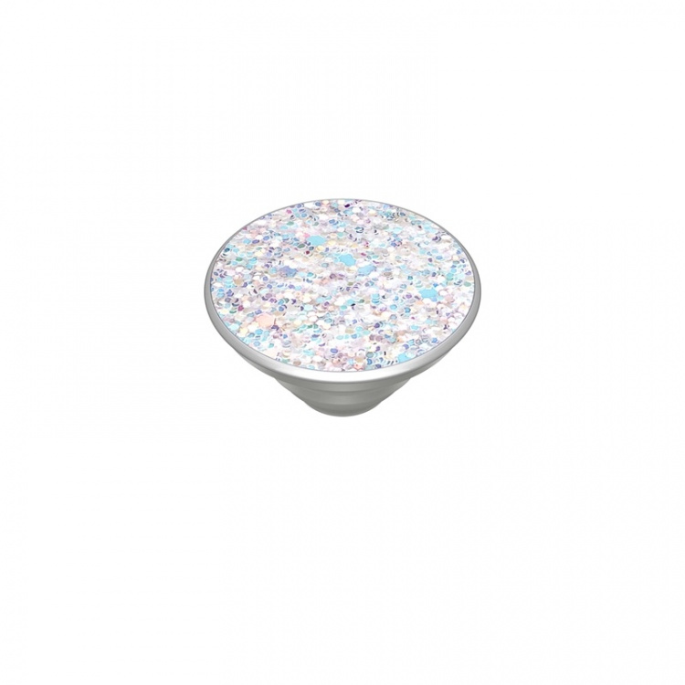 POPSOCKETS Sparkle Snow White Removable Grip with Standfunction Premium 