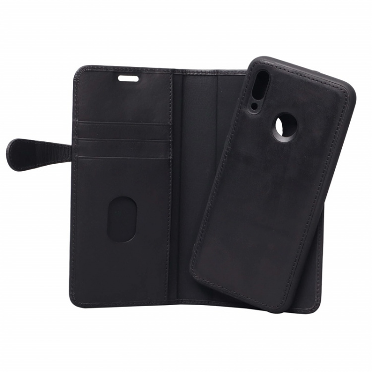 BUFFALO Wallet Leather Black 3 Cardpockets Huawei P Smart 2019